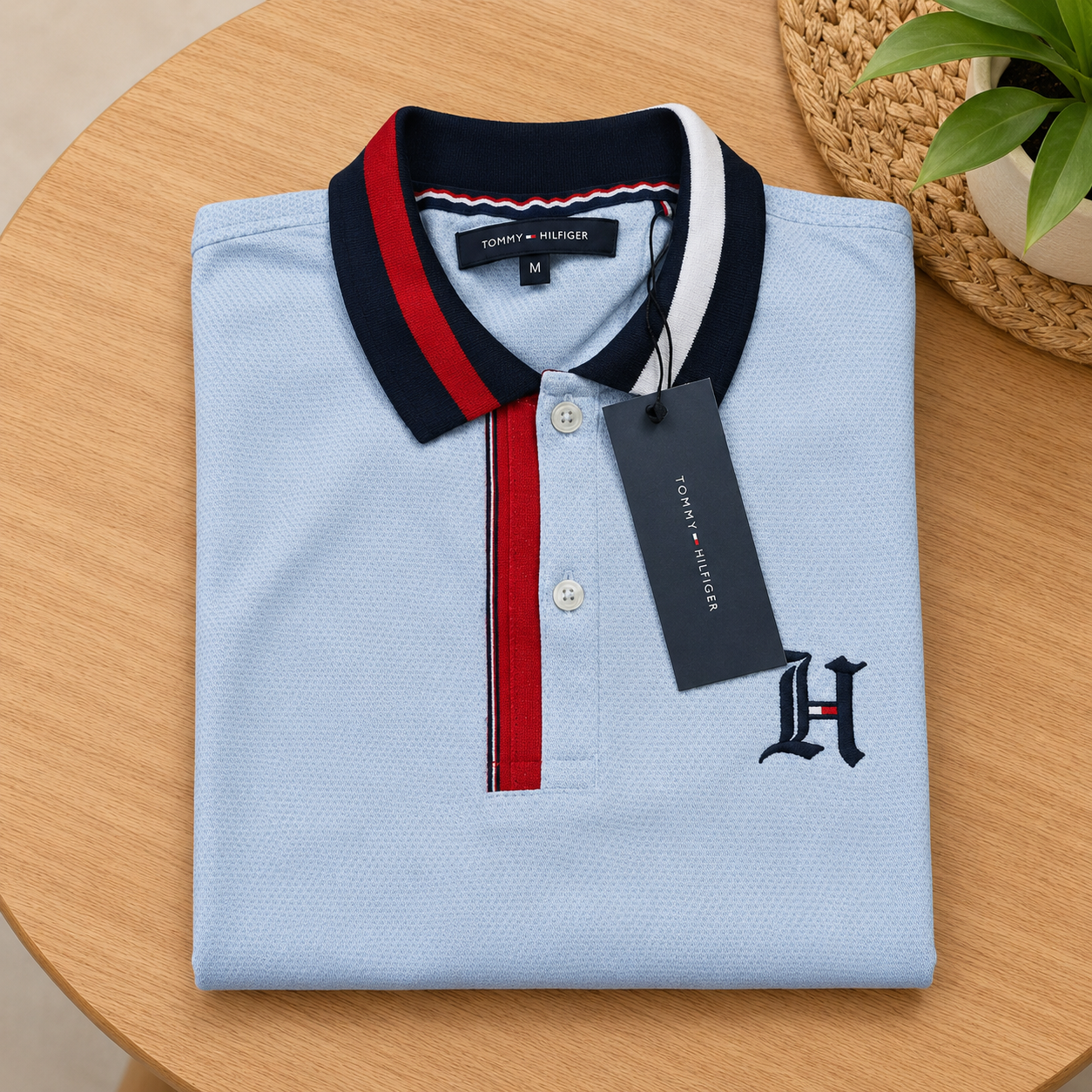 Tommy Hilfiger Premium Polo Shirt – Sky Blue